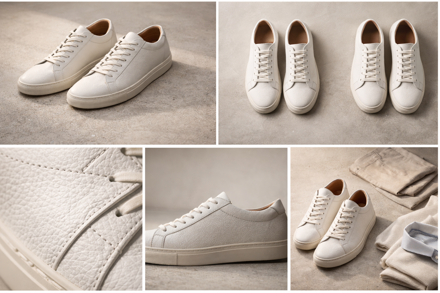 Men’s white trainers